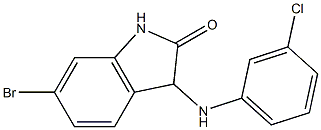  6-bromo-3-[(3-chlorophenyl)amino]-2,3-dihydro-1H-indol-2-one