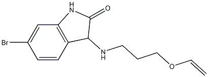  6-bromo-3-{[3-(ethenyloxy)propyl]amino}-2,3-dihydro-1H-indol-2-one