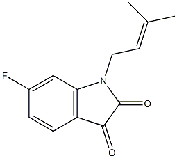  6-fluoro-1-(3-methylbut-2-en-1-yl)-2,3-dihydro-1H-indole-2,3-dione