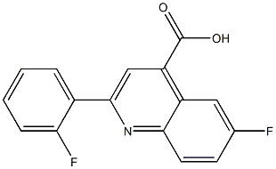 6-fluoro-2-(2-fluorophenyl)quinoline-4-carboxylic acid Struktur