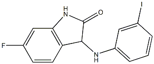 6-fluoro-3-[(3-iodophenyl)amino]-2,3-dihydro-1H-indol-2-one Structure