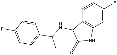 6-fluoro-3-{[1-(4-fluorophenyl)ethyl]amino}-2,3-dihydro-1H-indol-2-one