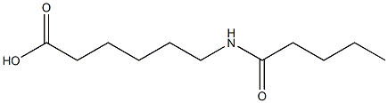6-pentanamidohexanoic acid Structure