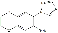 7-(1H-1,2,4-triazol-1-yl)-2,3-dihydro-1,4-benzodioxin-6-amine Structure