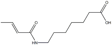 7-[(2E)-but-2-enoylamino]heptanoic acid Struktur