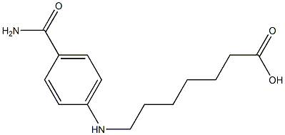 7-[(4-carbamoylphenyl)amino]heptanoic acid