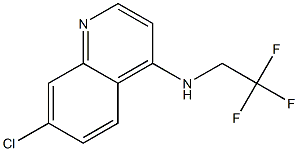 7-chloro-N-(2,2,2-trifluoroethyl)quinolin-4-amine,,结构式