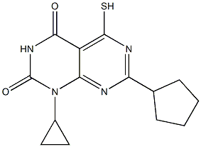 7-cyclopentyl-1-cyclopropyl-5-mercaptopyrimido[4,5-d]pyrimidine-2,4(1H,3H)-dione