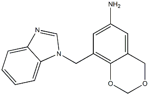 8-(1H-1,3-benzodiazol-1-ylmethyl)-2,4-dihydro-1,3-benzodioxin-6-amine Struktur