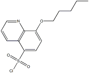 8-(pentyloxy)quinoline-5-sulfonyl chloride Struktur