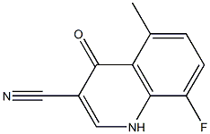 8-fluoro-5-methyl-4-oxo-1,4-dihydroquinoline-3-carbonitrile Structure