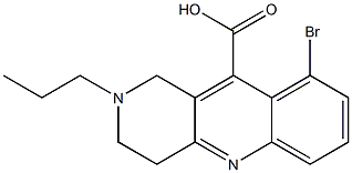  9-bromo-2-propyl-1,2,3,4-tetrahydrobenzo[b]-1,6-naphthyridine-10-carboxylic acid