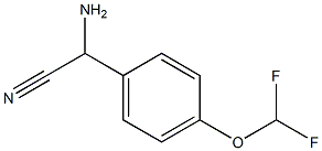 amino[4-(difluoromethoxy)phenyl]acetonitrile Structure
