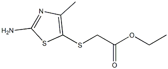 ethyl [(2-amino-4-methyl-1,3-thiazol-5-yl)thio]acetate Structure