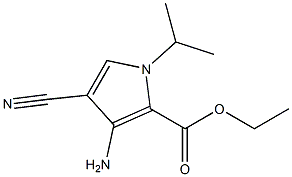 ethyl 3-amino-4-cyano-1-(propan-2-yl)-1H-pyrrole-2-carboxylate Structure