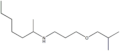 heptan-2-yl[3-(2-methylpropoxy)propyl]amine 结构式