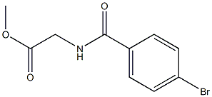 methyl [(4-bromobenzoyl)amino]acetate Structure