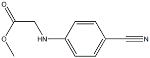 methyl 2-[(4-cyanophenyl)amino]acetate Struktur
