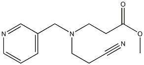  methyl 3-[(2-cyanoethyl)(pyridin-3-ylmethyl)amino]propanoate