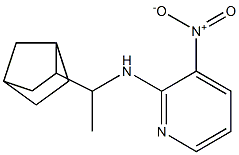 N-(1-{bicyclo[2.2.1]heptan-2-yl}ethyl)-3-nitropyridin-2-amine,,结构式