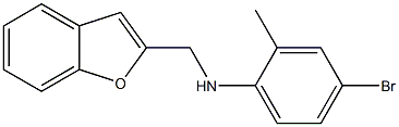 N-(1-benzofuran-2-ylmethyl)-4-bromo-2-methylaniline,,结构式