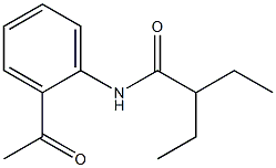 N-(2-acetylphenyl)-2-ethylbutanamide Structure