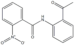 N-(2-acetylphenyl)-2-nitrobenzamide Struktur