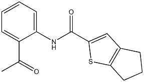 N-(2-acetylphenyl)-4H,5H,6H-cyclopenta[b]thiophene-2-carboxamide Structure