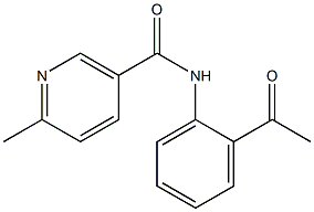 N-(2-acetylphenyl)-6-methylnicotinamide Structure