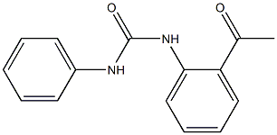 N-(2-acetylphenyl)-N'-phenylurea 化学構造式