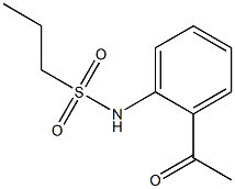 N-(2-acetylphenyl)propane-1-sulfonamide Structure