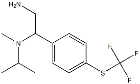 N-(2-amino-1-{4-[(trifluoromethyl)thio]phenyl}ethyl)-N-isopropyl-N-methylamine Structure