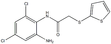 N-(2-amino-4,6-dichlorophenyl)-2-(thiophen-2-ylsulfanyl)acetamide Structure