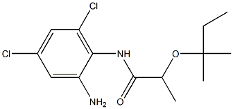 N-(2-amino-4,6-dichlorophenyl)-2-[(2-methylbutan-2-yl)oxy]propanamide 结构式