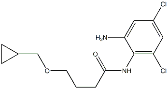 N-(2-amino-4,6-dichlorophenyl)-4-(cyclopropylmethoxy)butanamide Structure