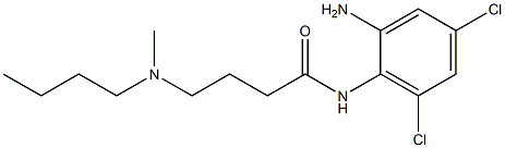 N-(2-amino-4,6-dichlorophenyl)-4-[butyl(methyl)amino]butanamide,,结构式