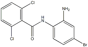 N-(2-amino-4-bromophenyl)-2,6-dichlorobenzamide Struktur