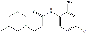 N-(2-amino-4-chlorophenyl)-3-(3-methylpiperidin-1-yl)propanamide Structure