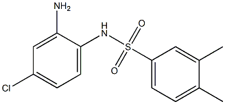 N-(2-amino-4-chlorophenyl)-3,4-dimethylbenzene-1-sulfonamide Structure