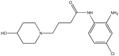 N-(2-amino-4-chlorophenyl)-4-(4-hydroxypiperidin-1-yl)butanamide Structure