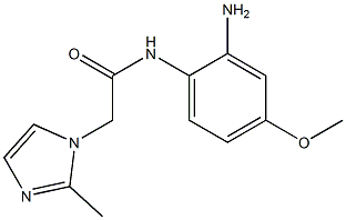 N-(2-amino-4-methoxyphenyl)-2-(2-methyl-1H-imidazol-1-yl)acetamide Struktur