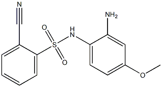 N-(2-amino-4-methoxyphenyl)-2-cyanobenzene-1-sulfonamide Structure