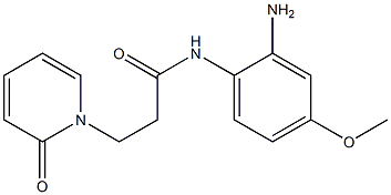 N-(2-amino-4-methoxyphenyl)-3-(2-oxopyridin-1(2H)-yl)propanamide Struktur