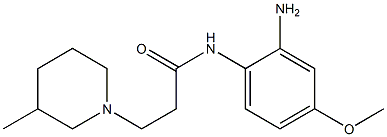 N-(2-amino-4-methoxyphenyl)-3-(3-methylpiperidin-1-yl)propanamide,,结构式