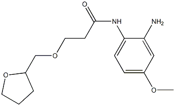 N-(2-amino-4-methoxyphenyl)-3-(oxolan-2-ylmethoxy)propanamide Structure