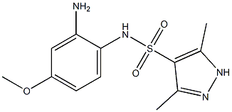 N-(2-amino-4-methoxyphenyl)-3,5-dimethyl-1H-pyrazole-4-sulfonamide Structure