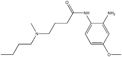 N-(2-amino-4-methoxyphenyl)-4-[butyl(methyl)amino]butanamide Struktur