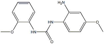N-(2-amino-4-methoxyphenyl)-N'-(2-methoxyphenyl)urea 结构式