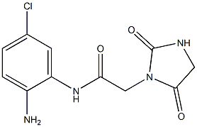 N-(2-amino-5-chlorophenyl)-2-(2,5-dioxoimidazolidin-1-yl)acetamide Struktur