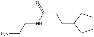 N-(2-aminoethyl)-3-cyclopentylpropanamide Structure